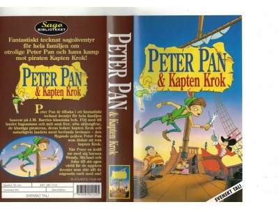 Peter Pan & Kapten Krok  VHS